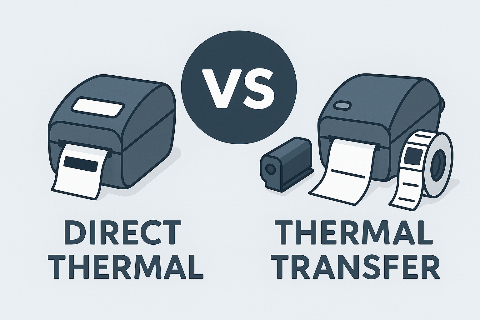 Termico diretto vs trasferimento termico: qual è la differenza?
