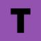 Nastro per etichette compatibile Brother Btag-F31 nero su viola 12mm