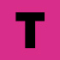 Nastro per etichette compatibile Brother Btag-P31 nero su rosa 12mm