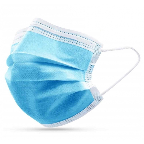 Mascherine a 3 strati, 50 pezzi, blu