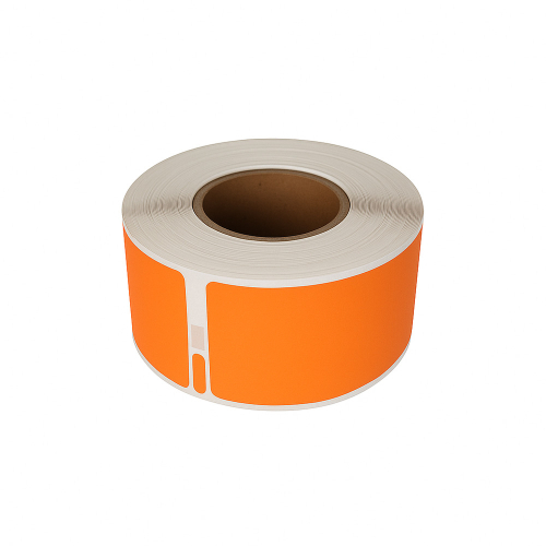 Etichette compatibili con Dymo 99010, arancioni, 28 x 89 mm, 130 etichette