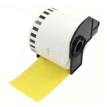 Etichette compatibili Brother DK-22205 gialle
