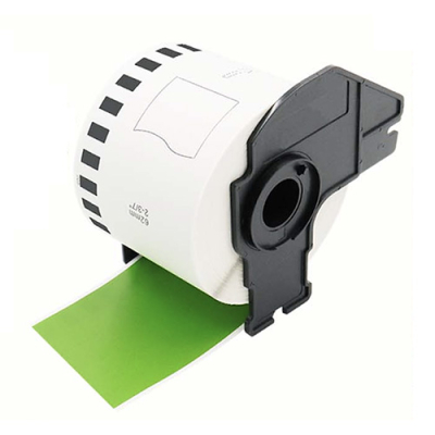 Etichette compatibili Brother DK-22205 verdi