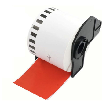 Etichette compatibili Brother DK-22205 rosse
