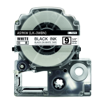 Nastro compatibile con Epson LK-3WBN