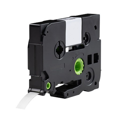 Nastro compatibile con Brother TZe-122, rosso su trasparente, 9 mm