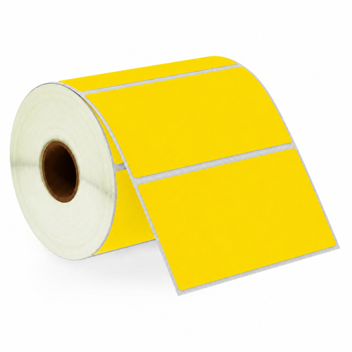 Etichette compatibili con Zebra gialle, 102 x 50 mm, 1300 etichette
